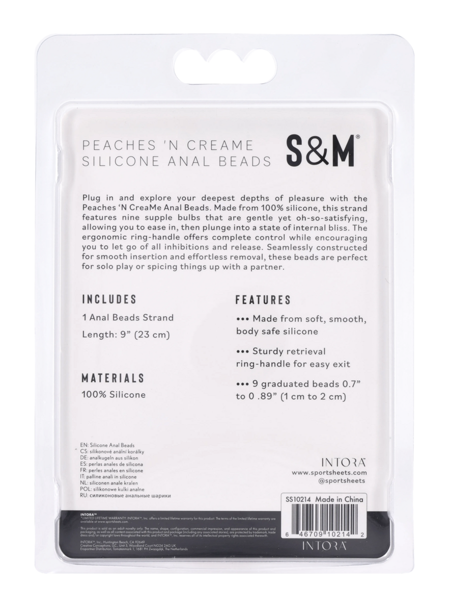 Peaches 'n CreaMe - Silicone Anal Beads