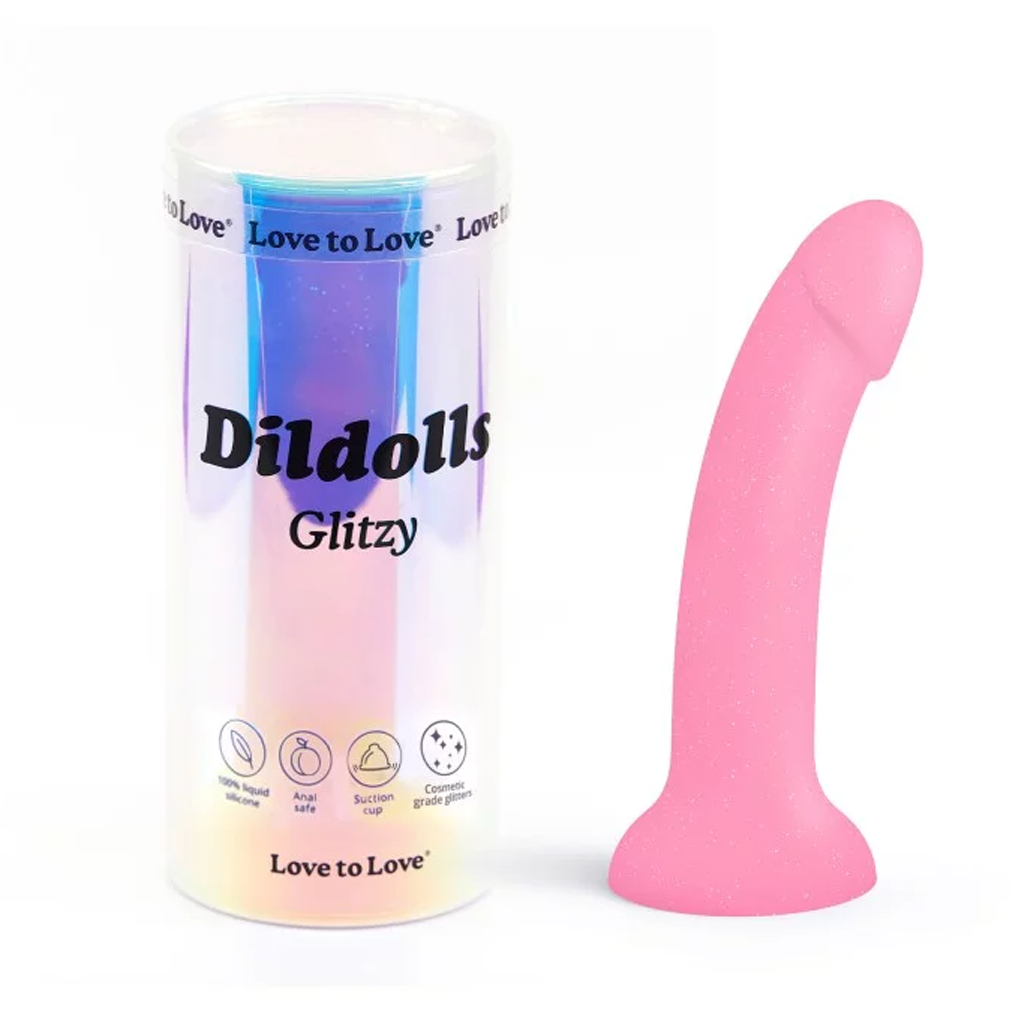 Suction Cup Dildo - Glitzy