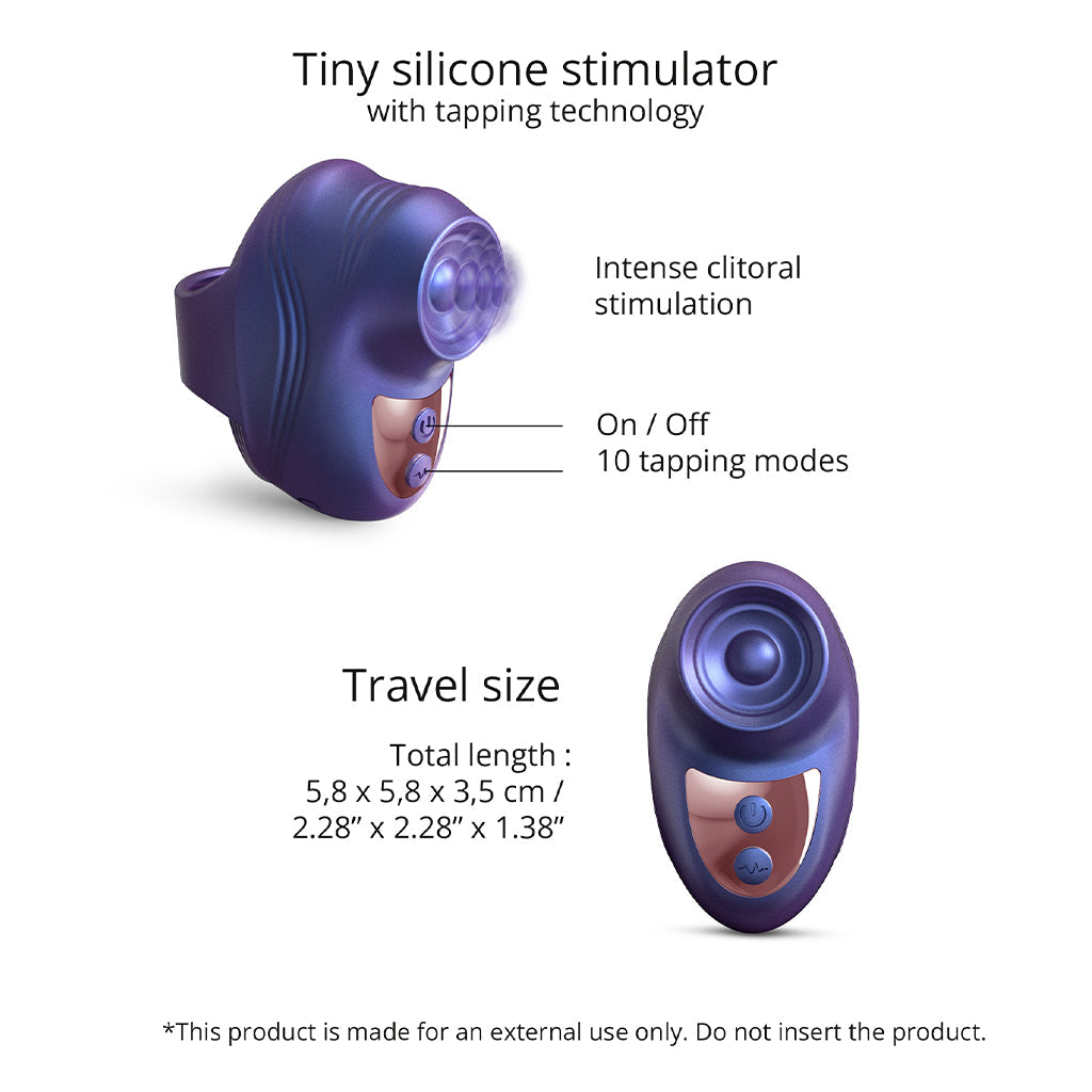 Kisscool Finger Vibrator - Indigo