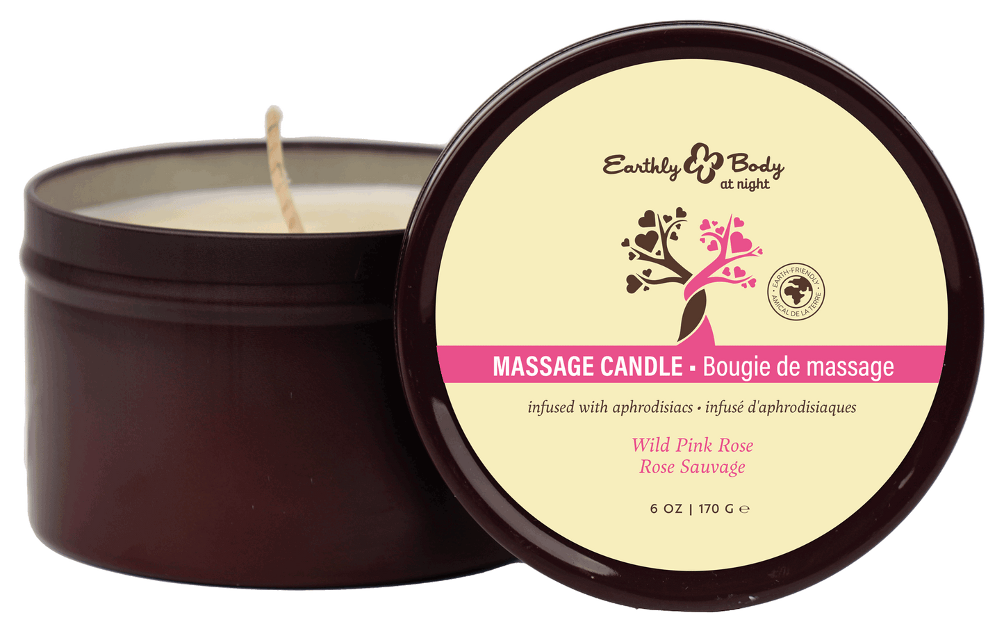 Massage Candle Aphrodisiac Collection - Wild Pink Rose