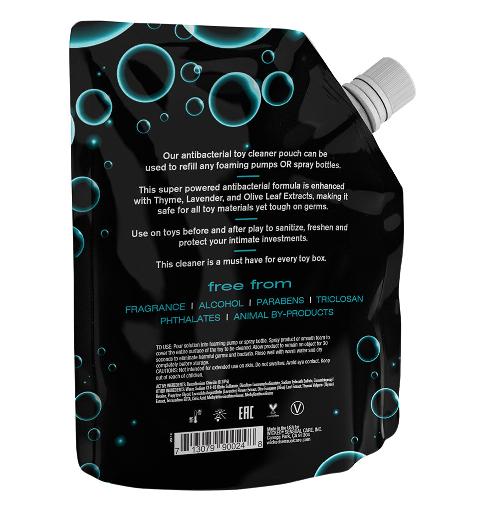 Wicked Toy Cleaner Refill Pouch - 24oz