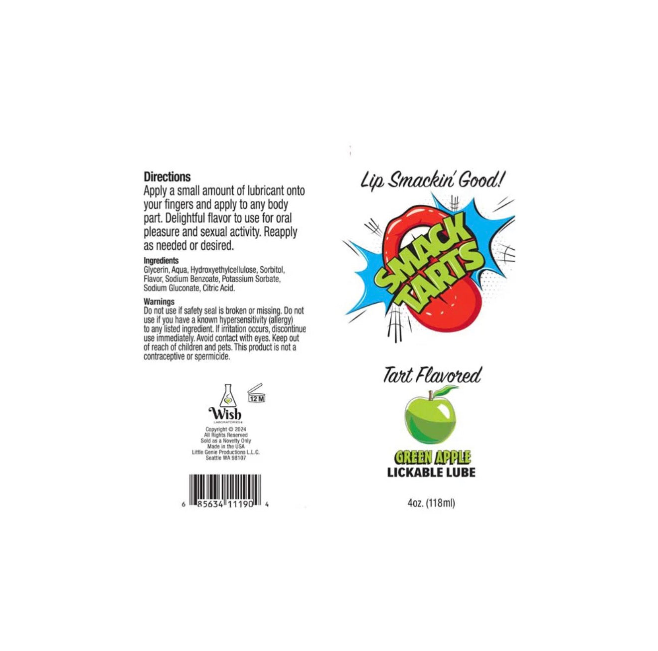 Smack Tart Oral Gel - Green Apple
