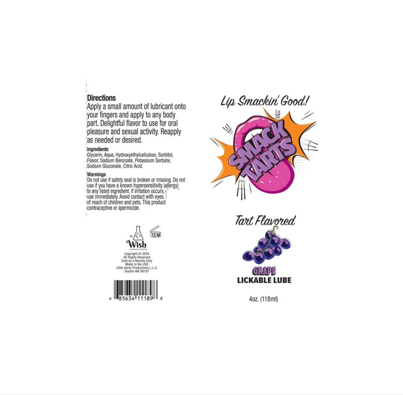 Smack Tart Oral Gel - Grape