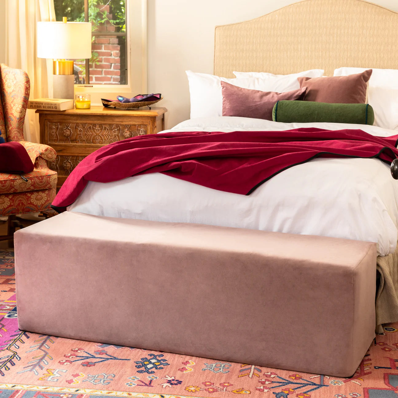 Aria Flip Chaise - Convertible Sex Chair And Bed Bench - Pink