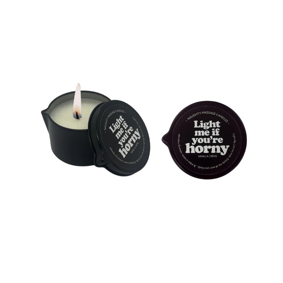 Massage Candle with Pour Spout - Light Me If You're Horny