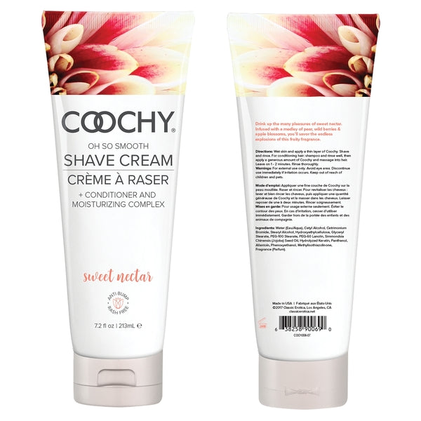 Coochy Shave Cream - Sweet Nectar 7.2oz