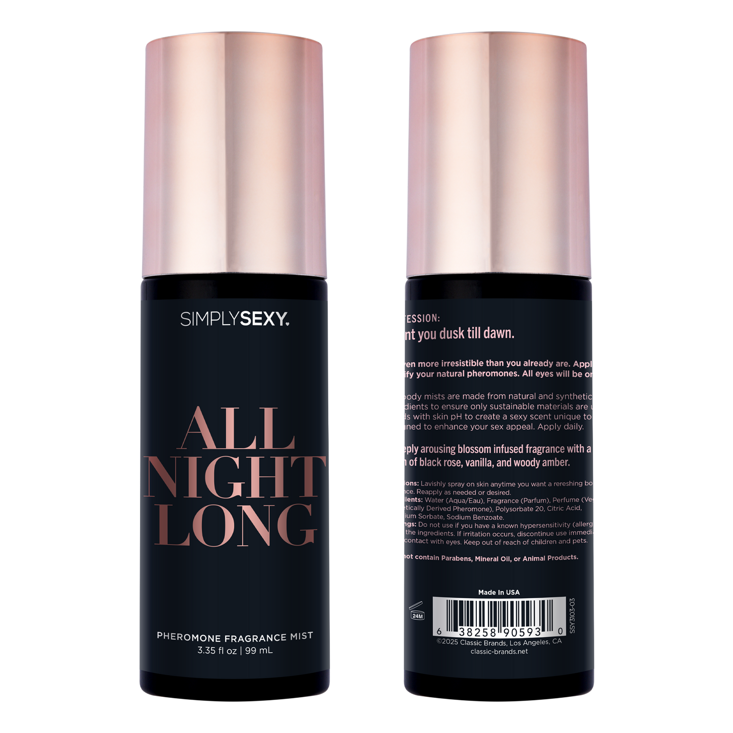 All Night Long - Pheromone Body Mist