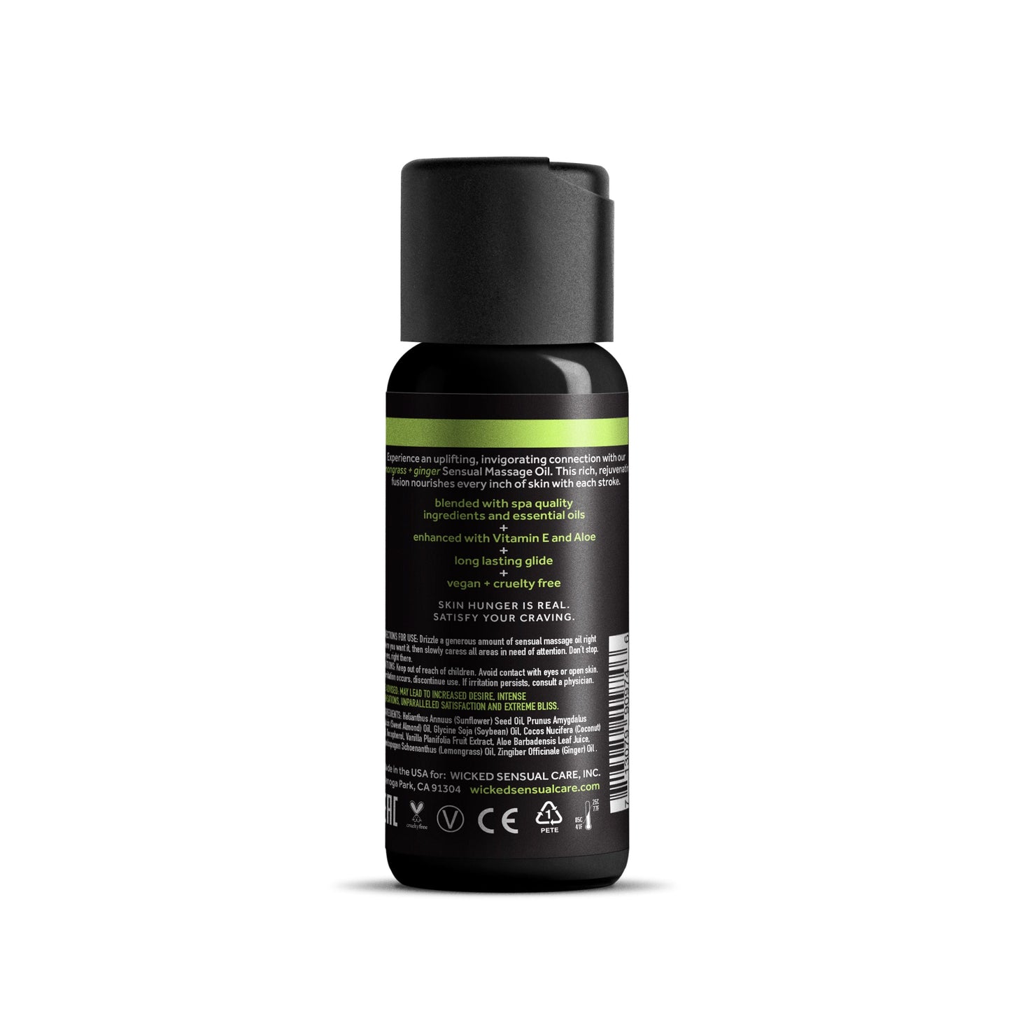 Wicked Massage Oil Lemongrass + Ginger