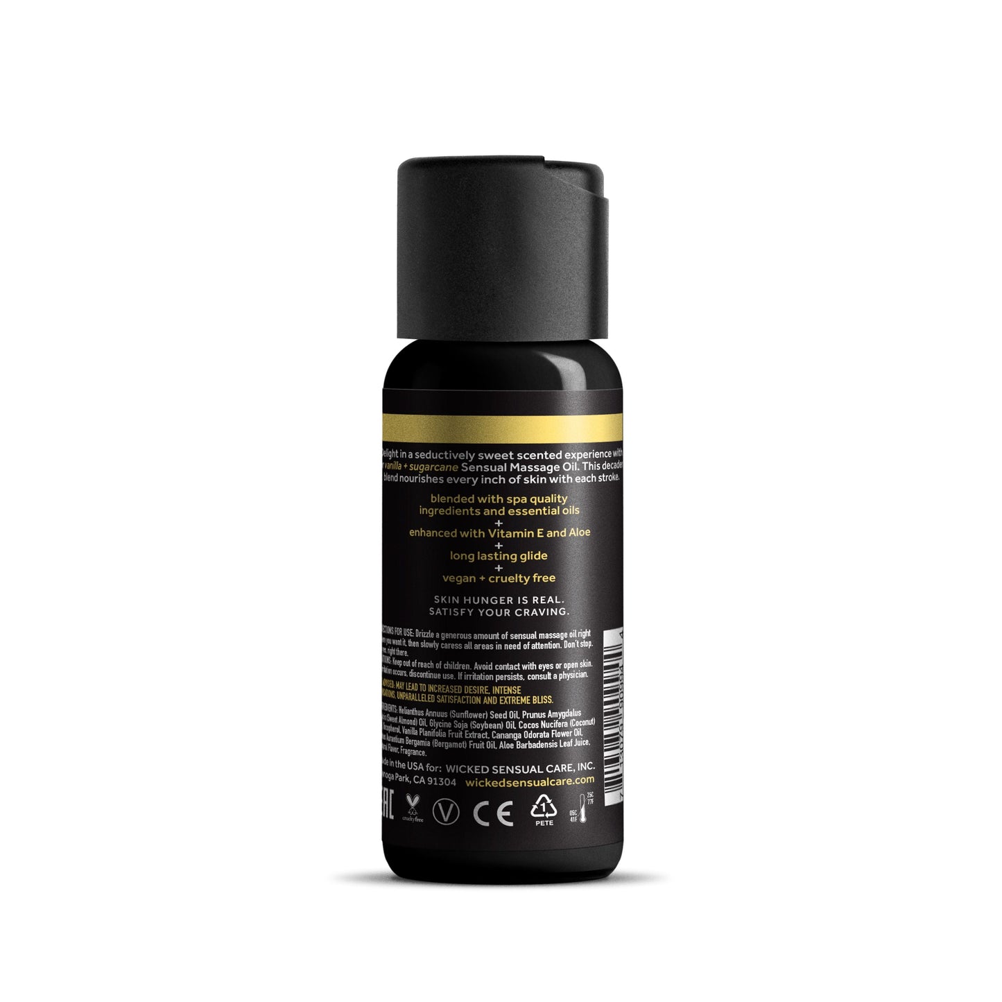 Wicked Massage Oil Vanilla + Sugercane