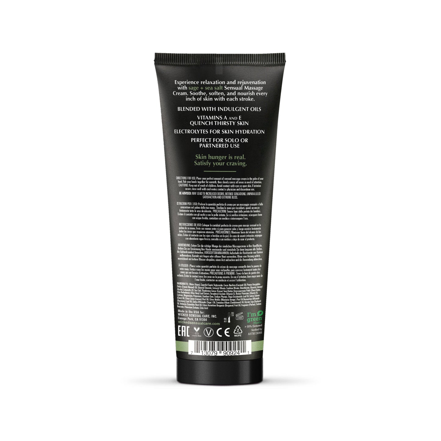 Wicked Massage Cream Sage + Sea Salt