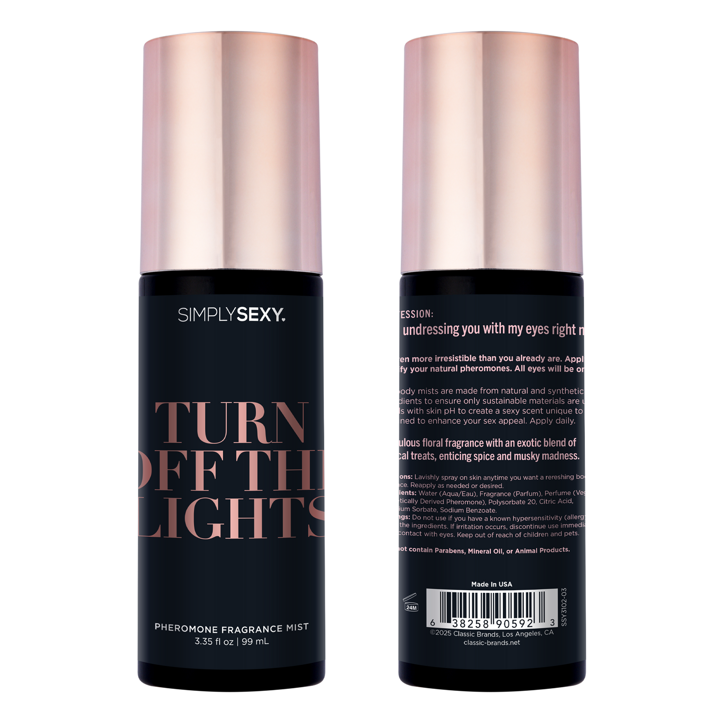 Turn Off The Lights - Pheromone Body Mist