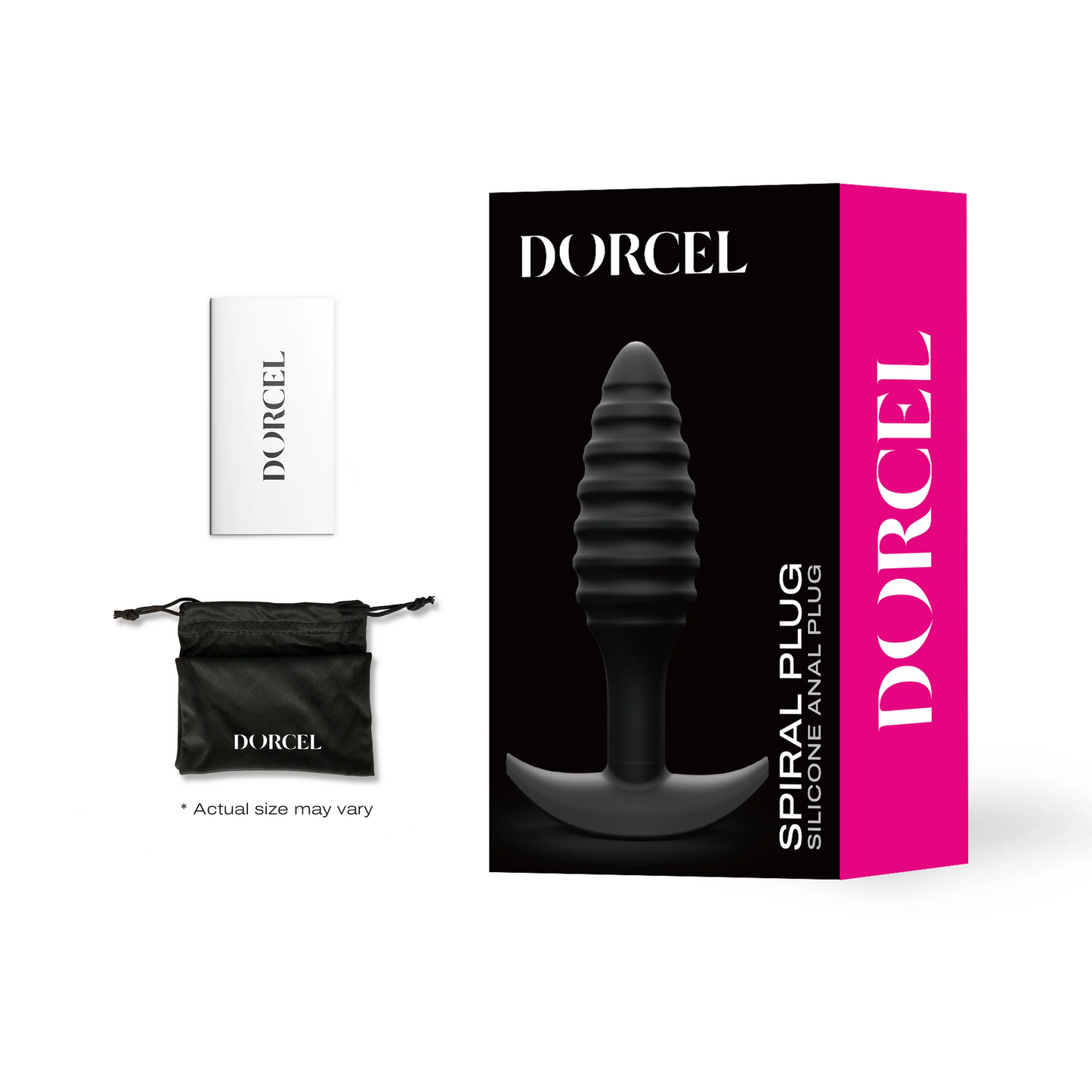 Spiral Plug - Black Silicone