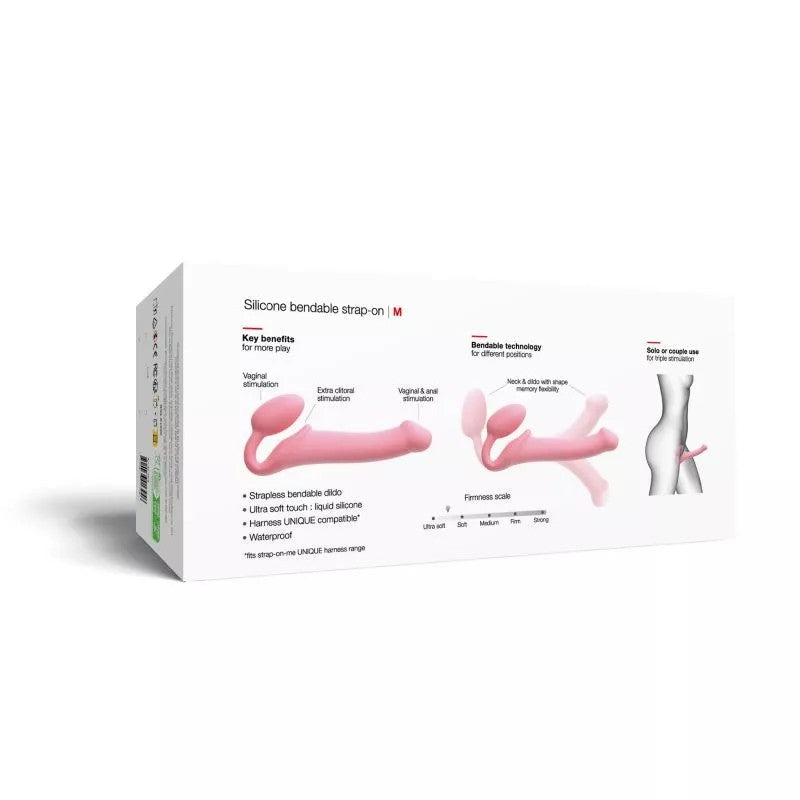 Bendable Strapless Strap-On Medium - Pink