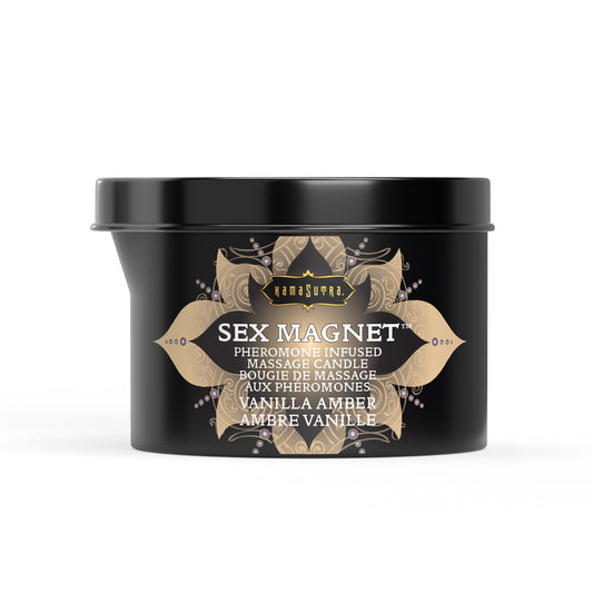 Sex Magnet Pheromone Massage Candle Vanilla Amber - 6oz