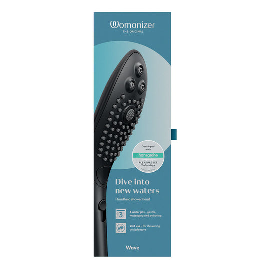 Wave - Showerhead Jet Vibrator Black