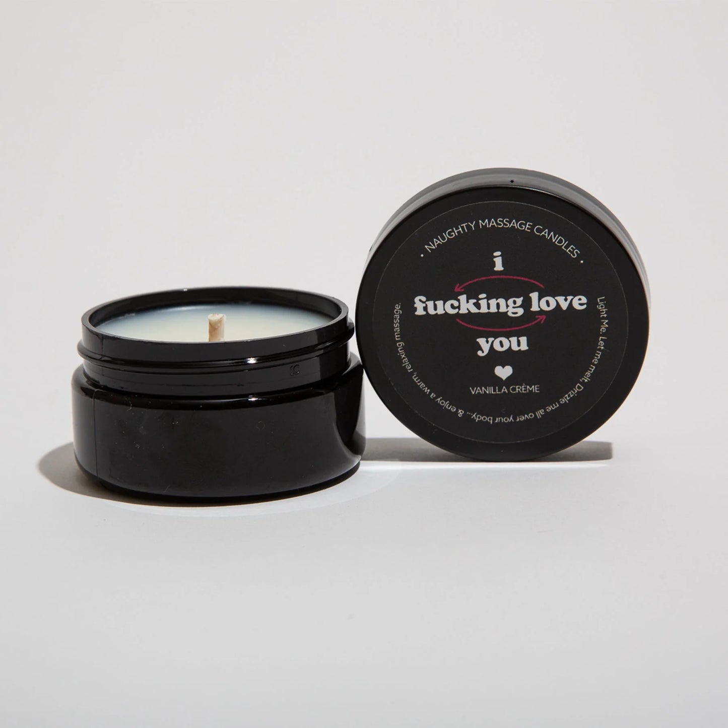 Naughty Mini Massage Candle - I F*cking Love You