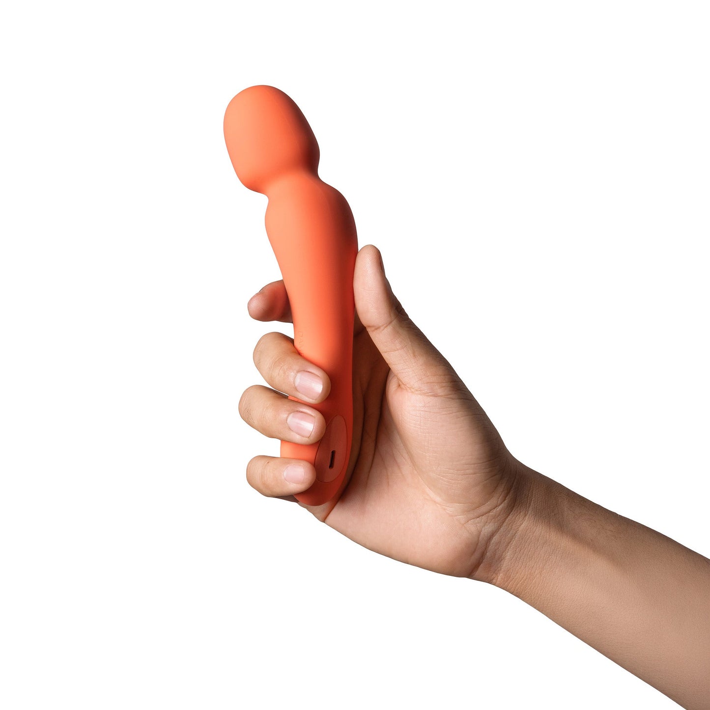 Min Mini Vibrating Wand - Papaya