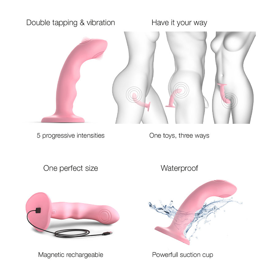 Tapping Dildo Medium - Pink