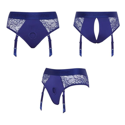 Lingerie Strap On Harness - Small - Dark Blue