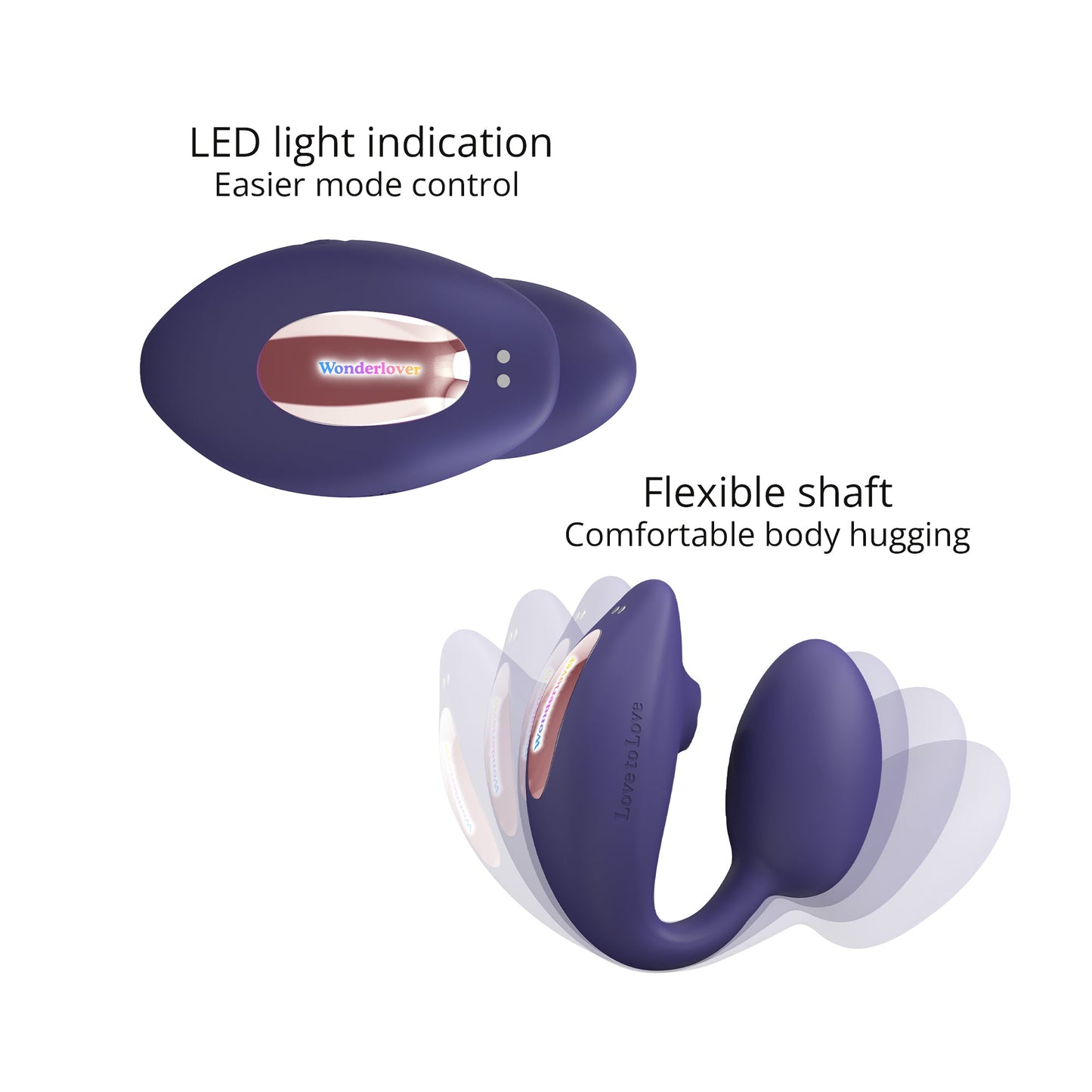 Wonderlover Remote Controlled Clitoral & G-Spot Vibe - Midnight Indigo