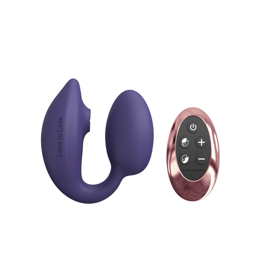 Wonderlover Remote Controlled Clitoral & G-Spot Vibe - Midnight Indigo