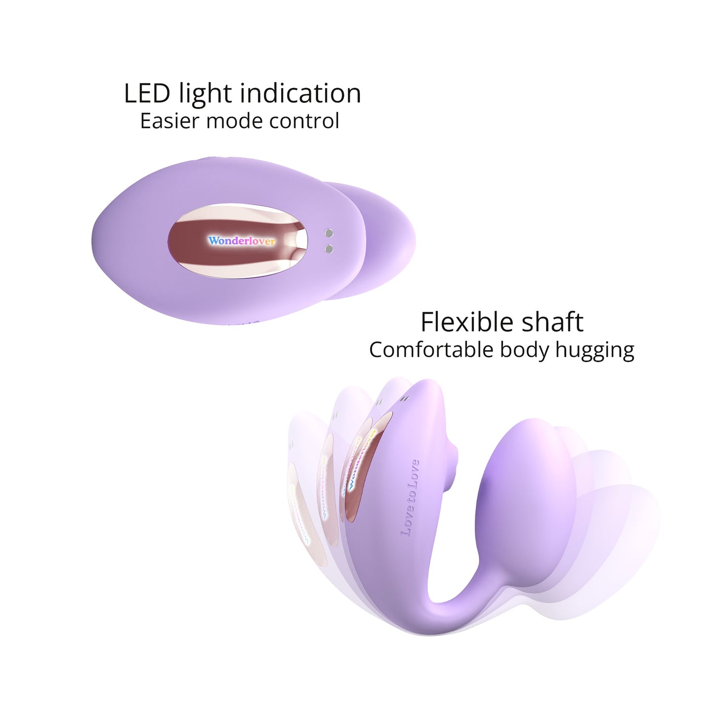 Wonderlover Remote Controlled Clitoral & G-Spot Vibe - Viva Mauve