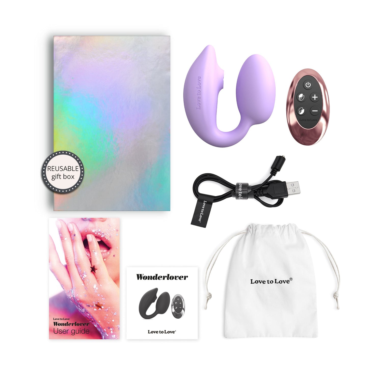 Wonderlover Remote Controlled Clitoral & G-Spot Vibe - Viva Mauve