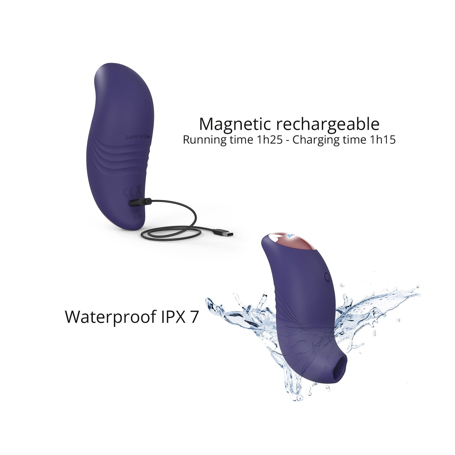 Believer Air Pressure Vibrator - Midnight Indigo