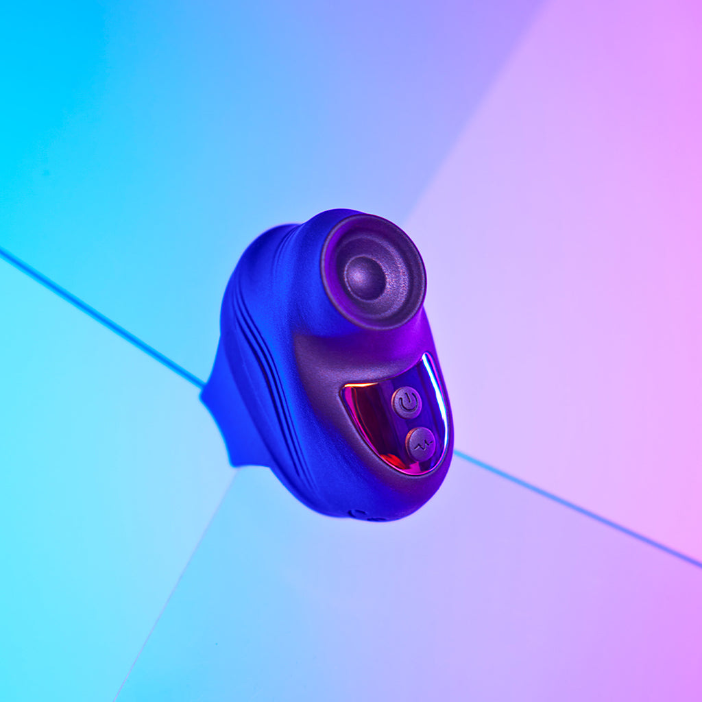 Kisscool Finger Vibrator - Indigo