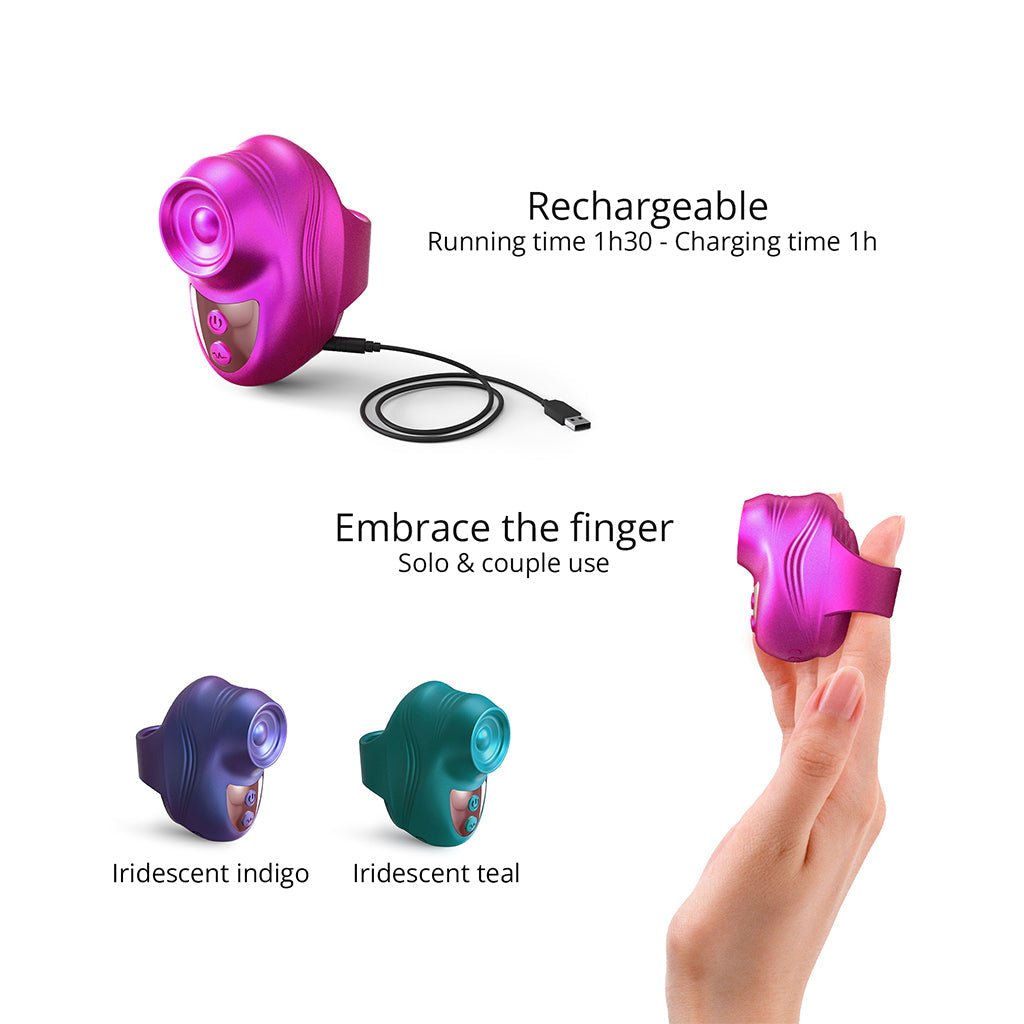 Kisscool Finger Vibrator - Pink