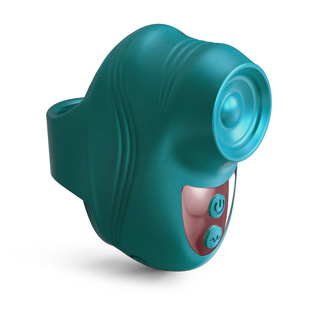Kisscool Finger Vibrator - Teal