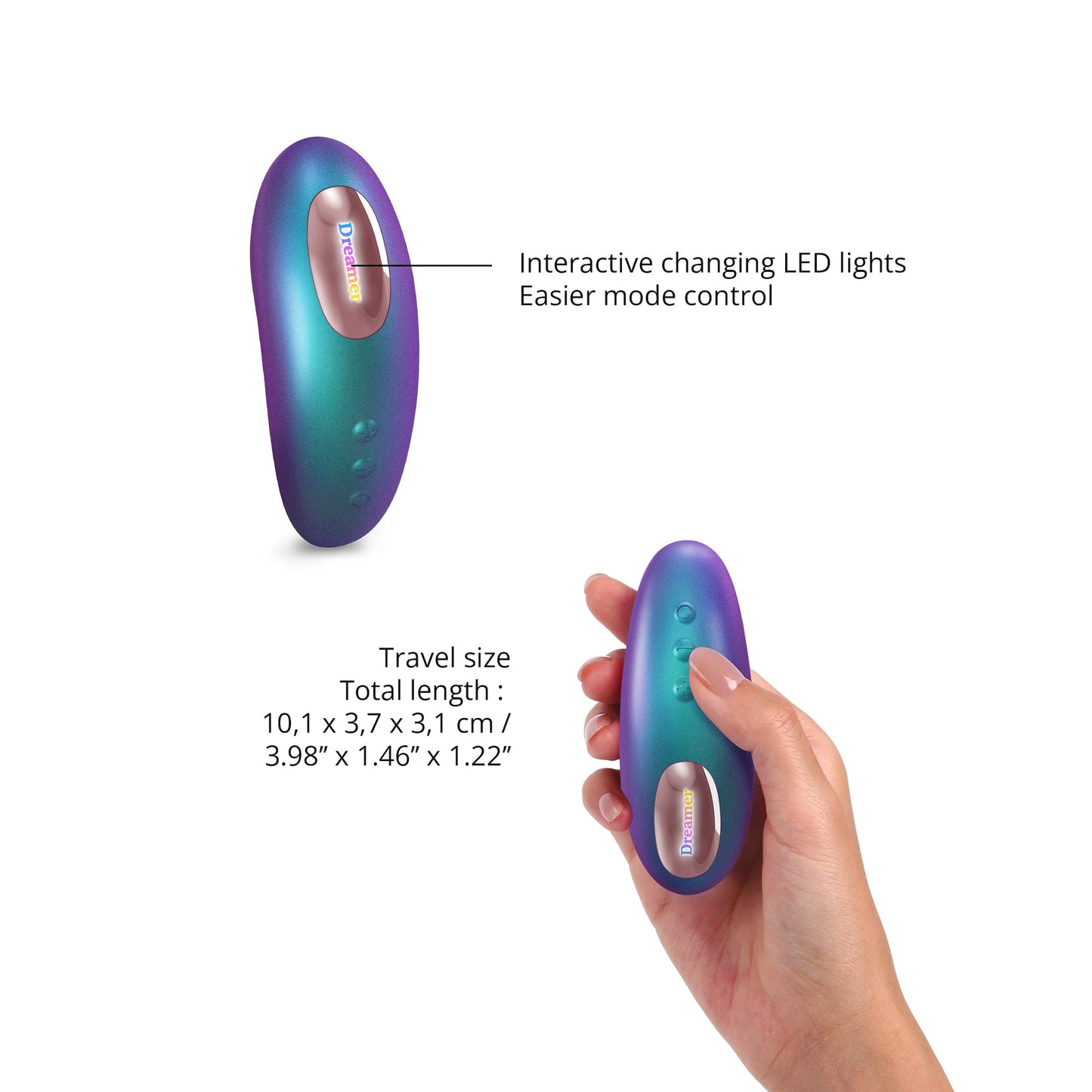 Dreamer Clitoral Flapping Vibrator - Turquoise