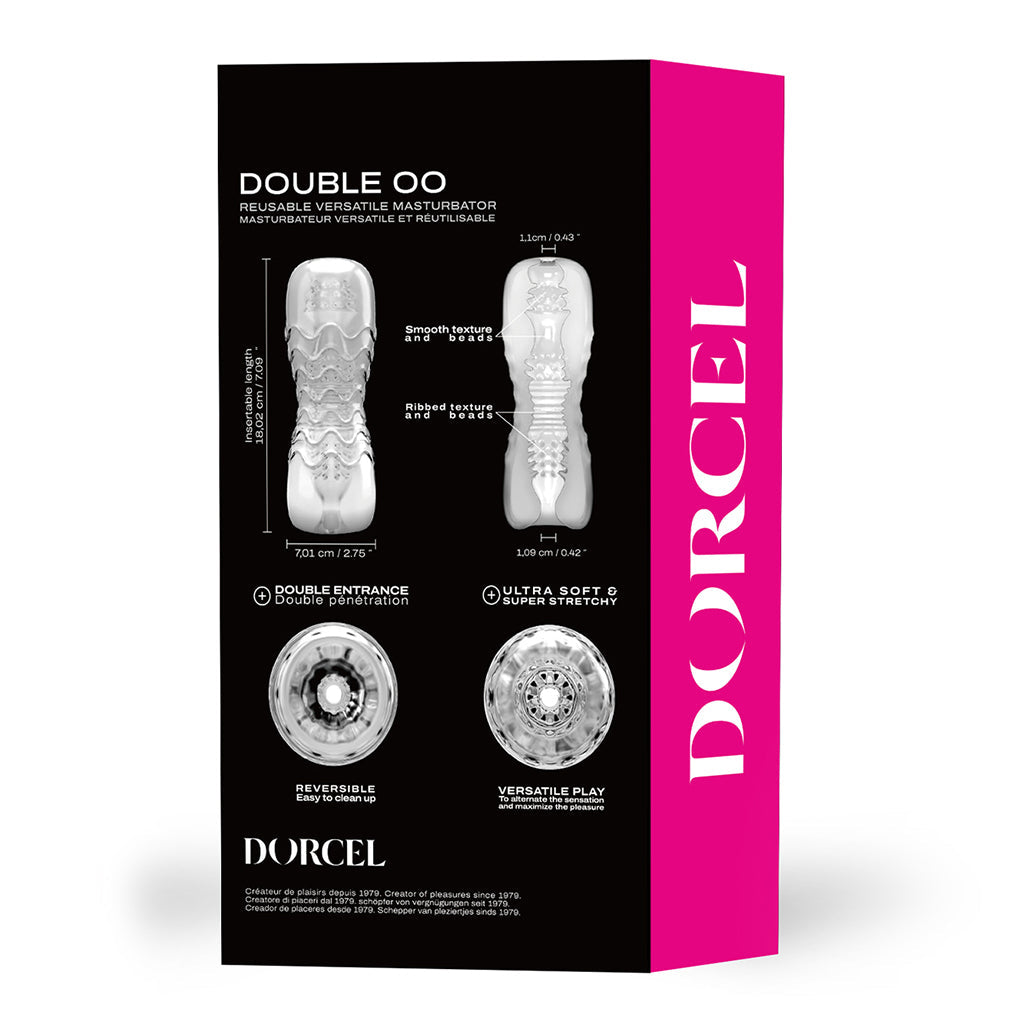 Double Oo - Clear Textured Stroker