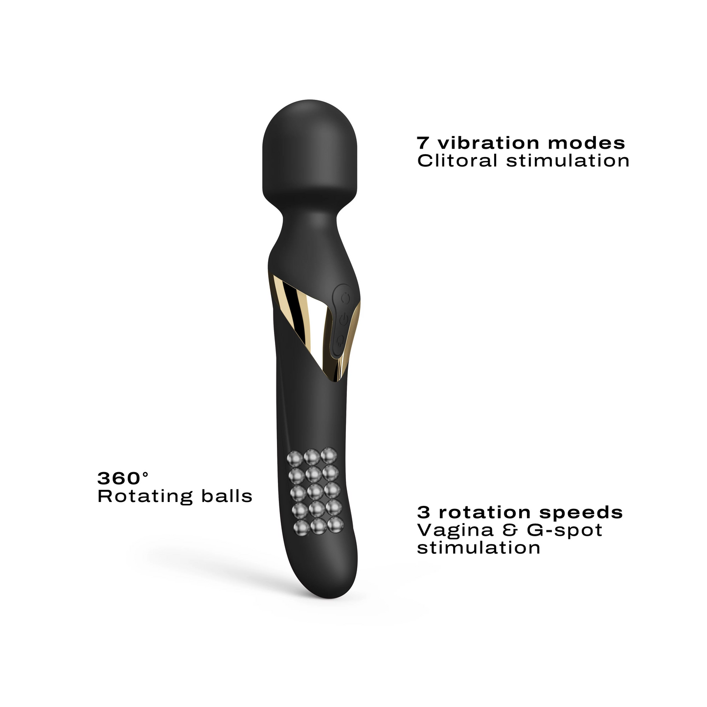 Dual Orgasms Wand Vibrator