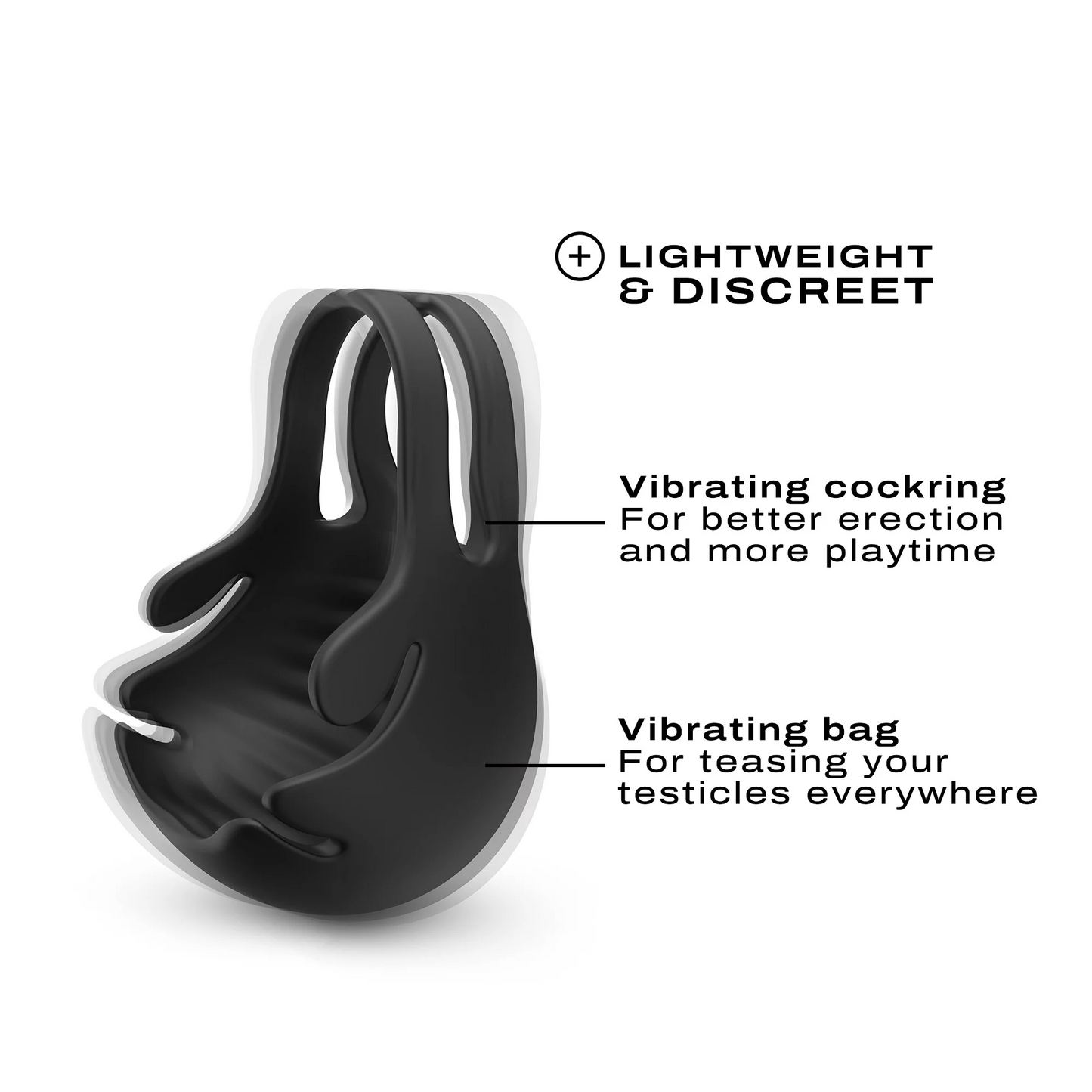Fun Bag Vibrating C-Ring & Testicle Stimulator