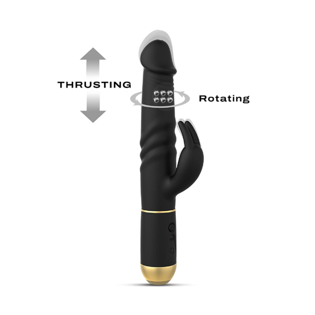 Furious Rabbit 2.0 Vibrator - Black/Gold