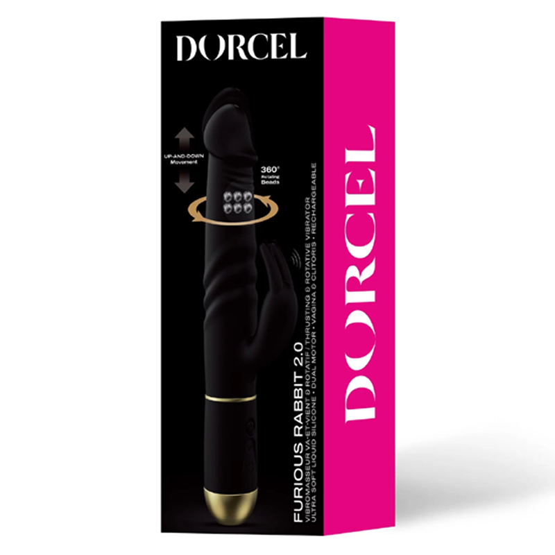 Furious Rabbit 2.0 Vibrator - Black/Gold