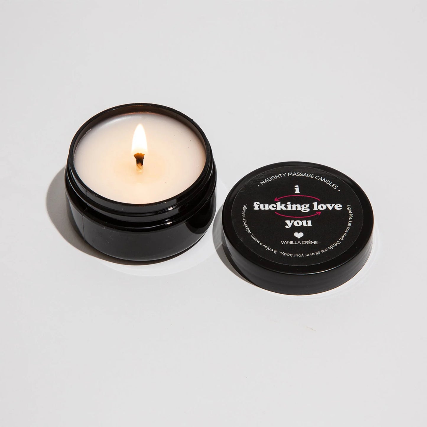 Naughty Mini Massage Candle - I F*cking Love You