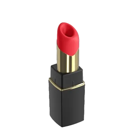 Beauty Lipstick Vibrator - Black & Gold