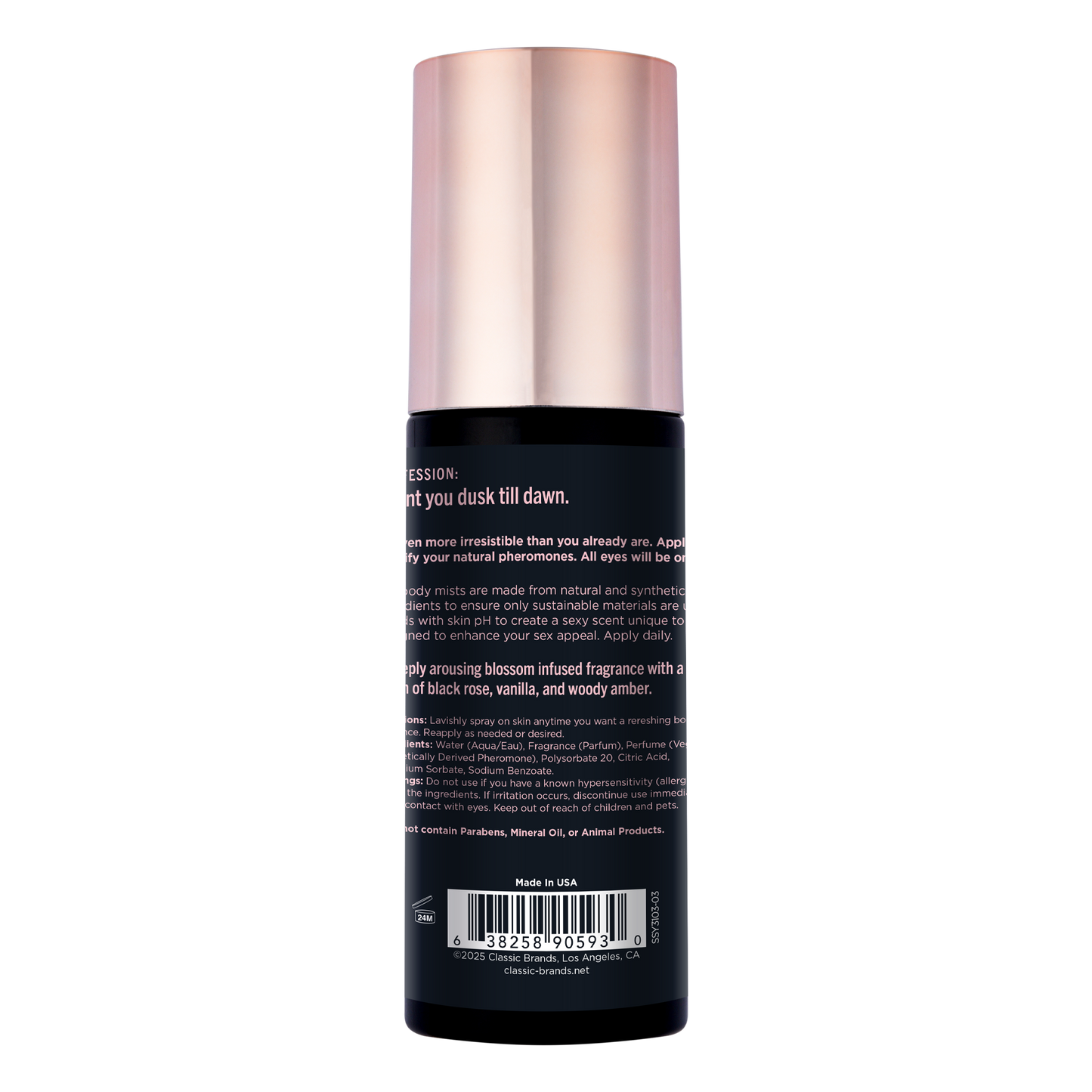 All Night Long - Pheromone Body Mist