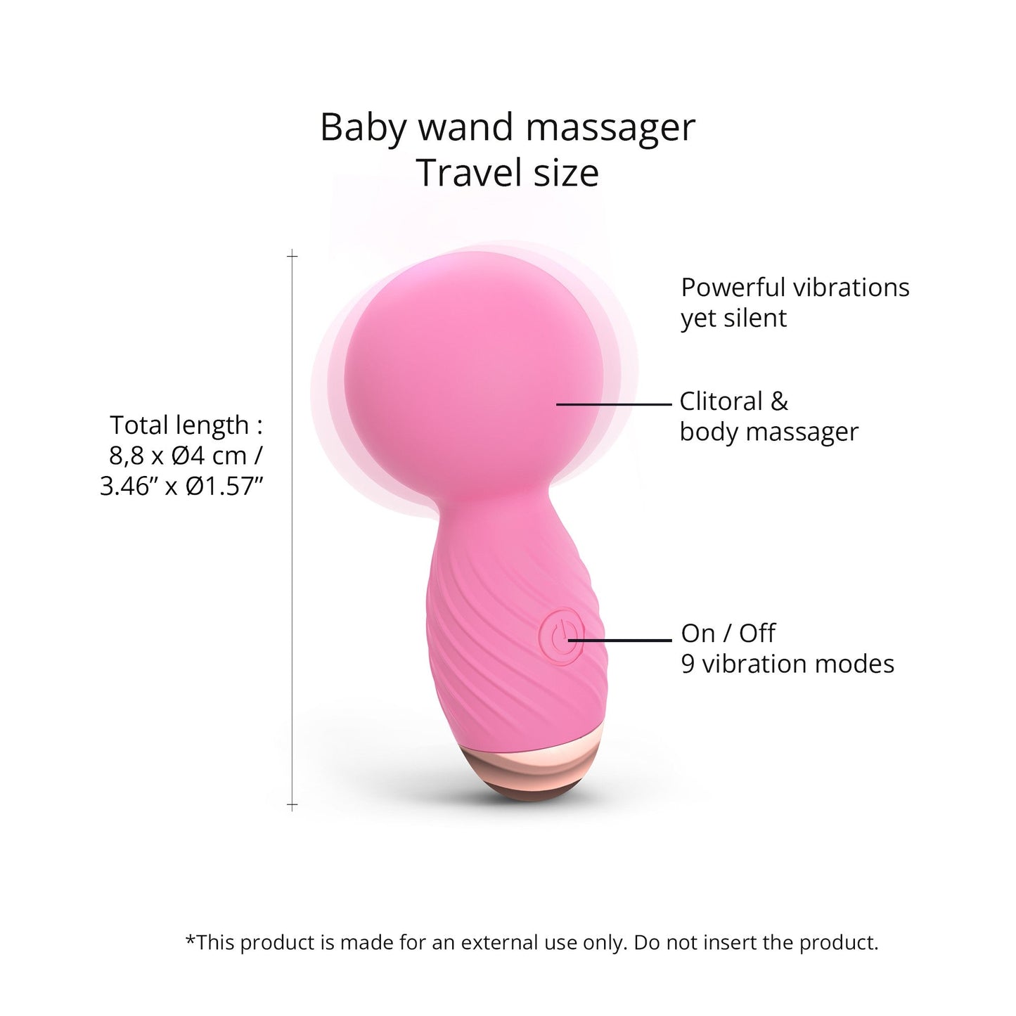 Itsy Bitsy Tiny Wand - Pink