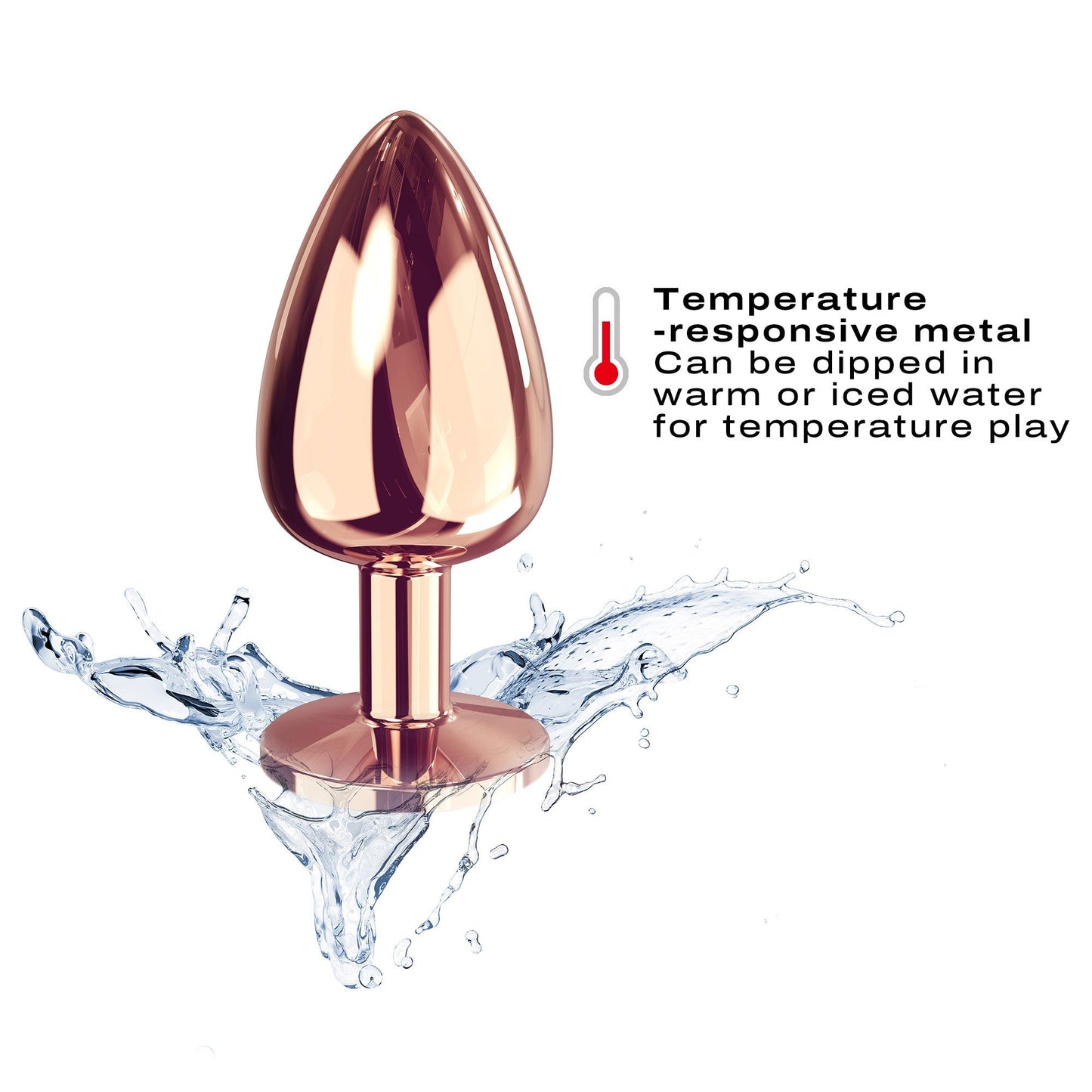 Diamond Plug Large - Rose Gold