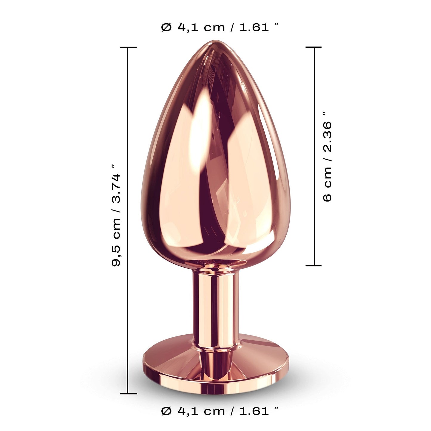 Diamond Plug Large - Rose Gold