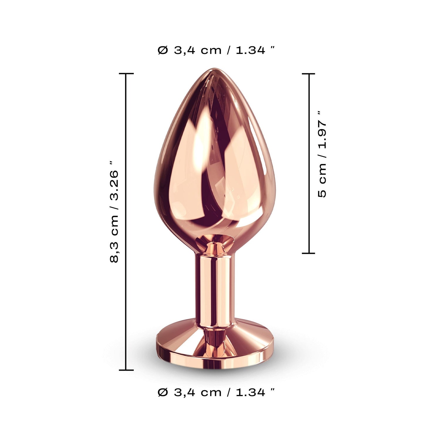 Diamond Plug Medium - Rose Gold