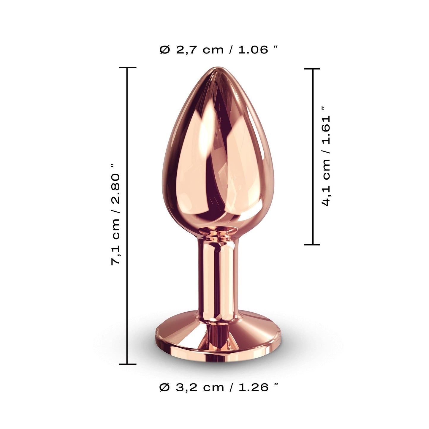 Diamond Plug Small - Rose Gold