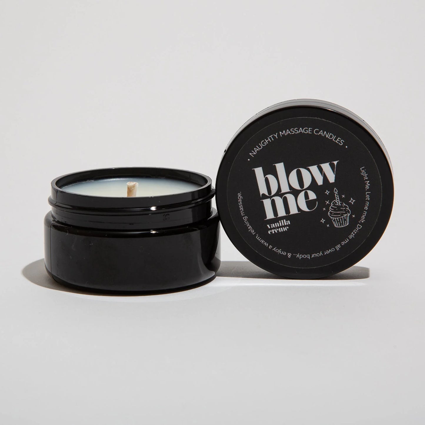 Naughty Mini Massage Candle - Blow Me