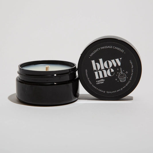 Naughty Mini Massage Candle - Blow Me