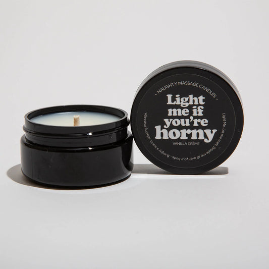 Naughty Mini Massage Candle - Light Me If You're Horny