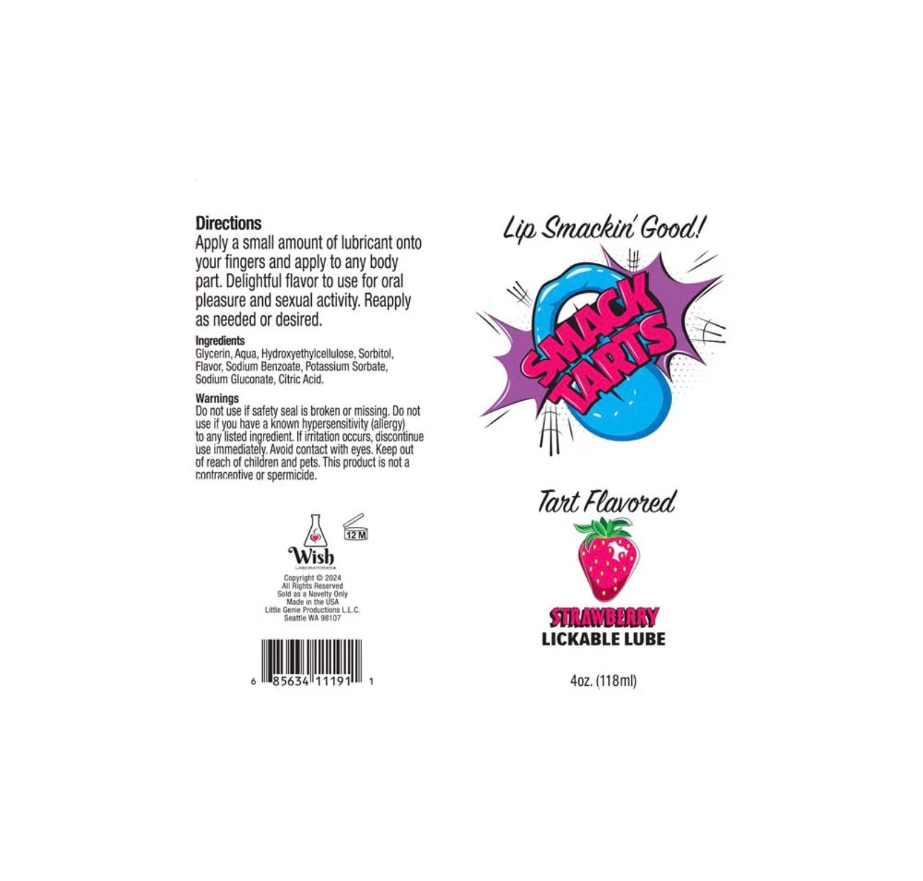 Smack Tart Oral Gel - Strawberry
