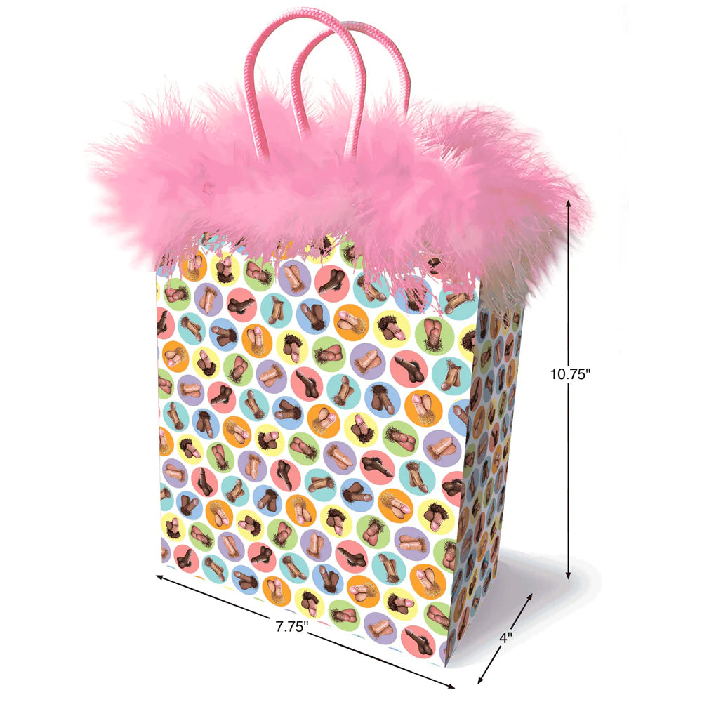 Gift Bag - Dirty Penis with Pink Feathers
